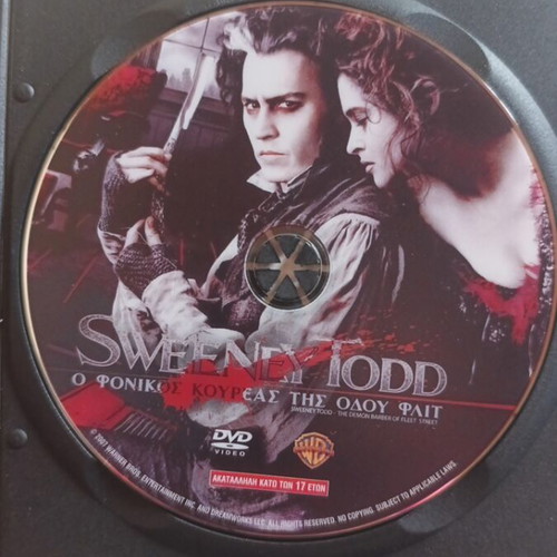 Sweeny Todd DVD like new with subtitles
