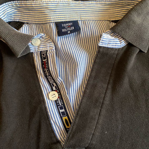 Tommy Hilfiger long-sleeve shirt like new, black, size M