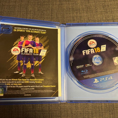 FIFA18 for PS4 used in excellent condition