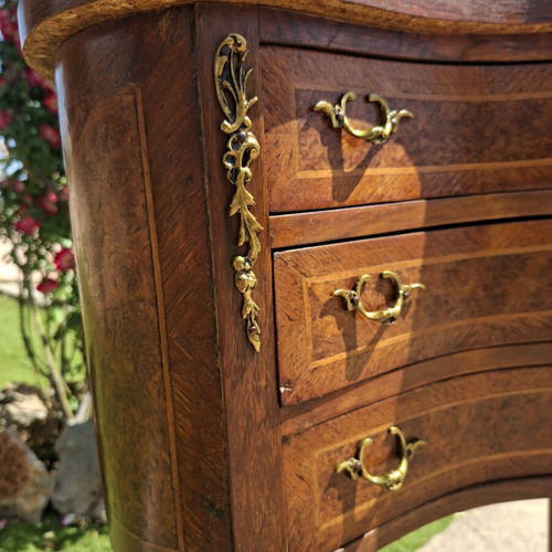 Rosewood coffee table with gold details like new