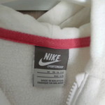 Nike Kids White Jacket Like New With Blue And Fuchsia Details