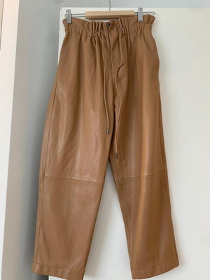 Mango faux leather pants brown like new, XS