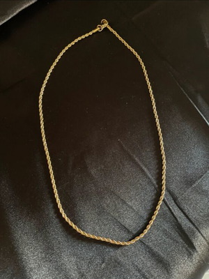 Steel chain gold tone 45cm new