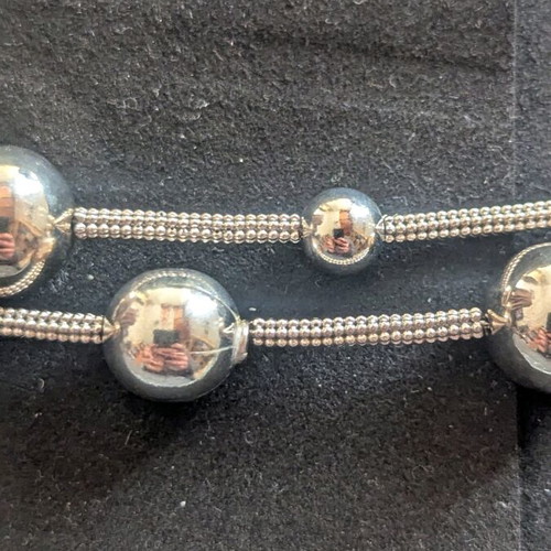 Oxette bracelet new, silver plated with platinum finish