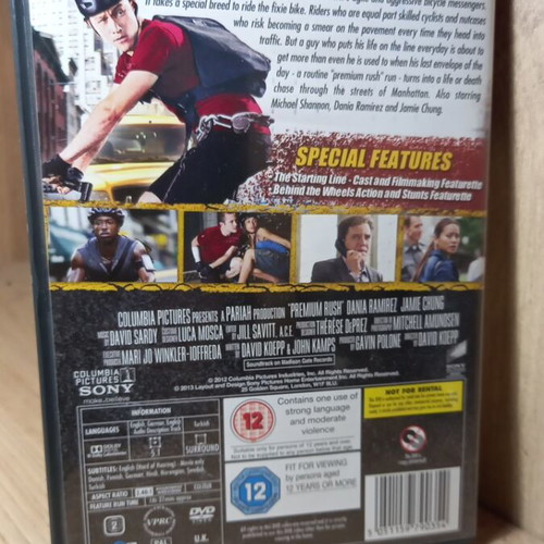 Premium Rush DVD like new with English subtitles