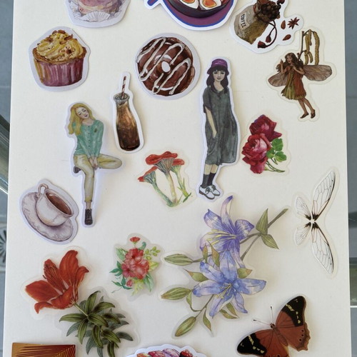 Stickers and scrapbook paper pack new, 40 pcs