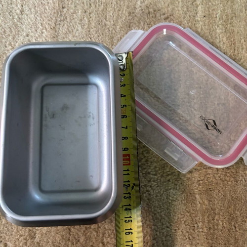 Küchenprofi stainless steel lunchbox used, airtight and durable