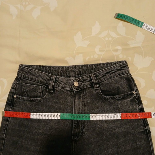Zara women's jeans used, size L, dark gray
