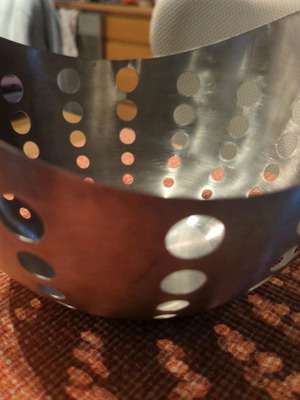 Inox fruit bowl used, modern design