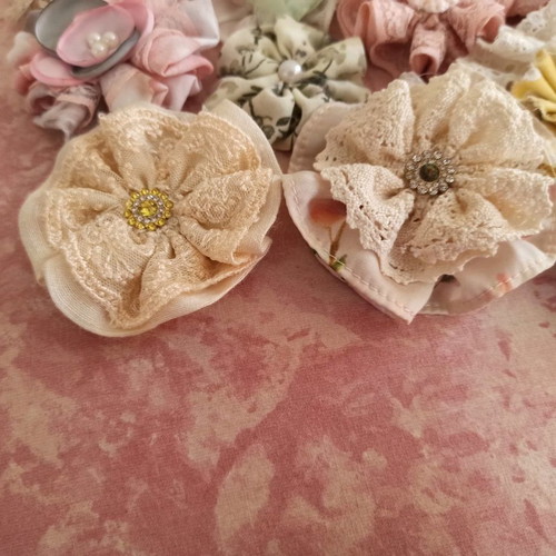 Handmade flowers for crafts new, all together