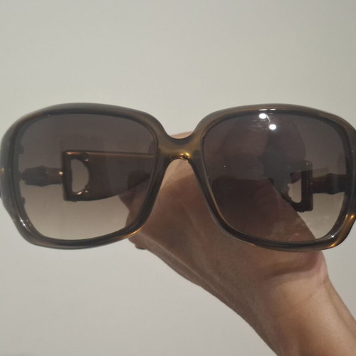 Gucci GG2969/S μεγάλα γυαλιά ηλίου από οξειδωμένο χρώμιο με διαβαθμισμένους φακούς