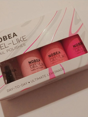 Nobea gel-like nail polish and top coat set new, summer shades