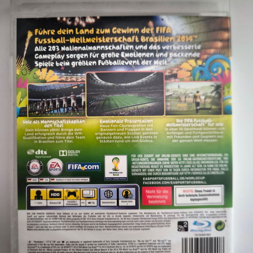 2014 Fifa World Cup Brazil PS3 game used for PlayStation 3