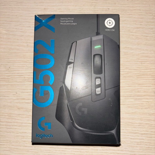 Logitech G502 X gaming mouse new with HERO 25K sensor