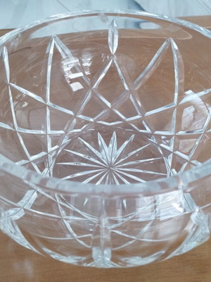 Bohemia crystal bowl 20cm vintage mint condition