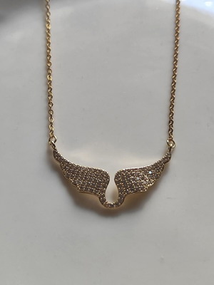 Ατσάλινη αλυσίδα λαιμού φτερά αγγέλου καινούργια