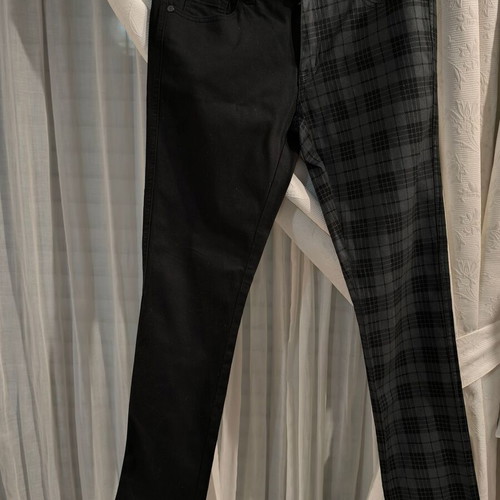 Rock Rebel by EMP Skarlett 2-Tone Pants black and grey tartan, new