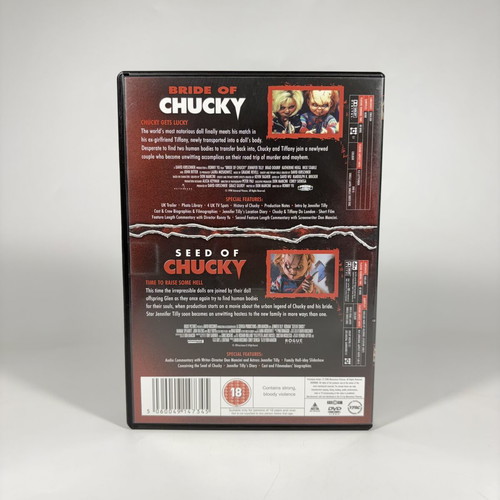 DVD Bride of Chucky and Seed of Chucky like new, subtitles