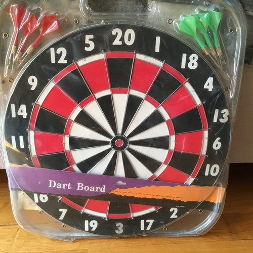 Dartboard game new, classic cork target with 2 games