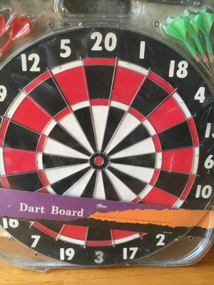 Dartboard game new, classic cork target with 2 games