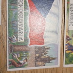 Old stickers with flags used