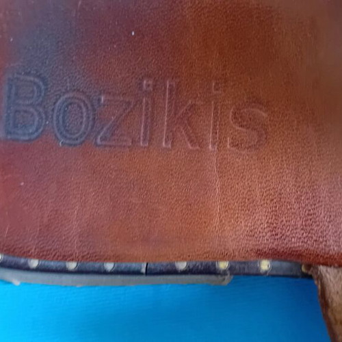 Brown leather Bozikis sandals size 37 slippers