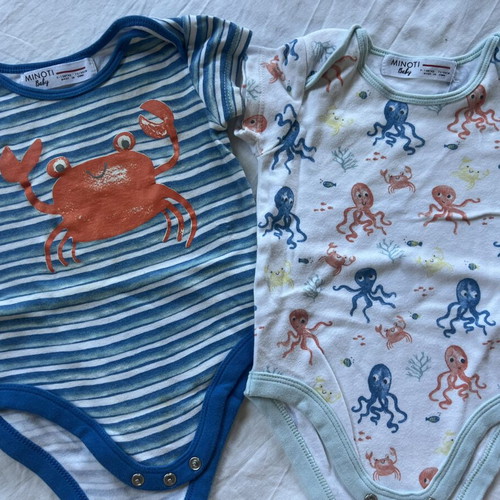Baby bodysuits pack of 10 for 9-12 months, like new