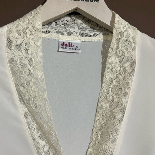 Muslin shirt and short-sleeve shirt set size Xlarge, very good condition, creamy white