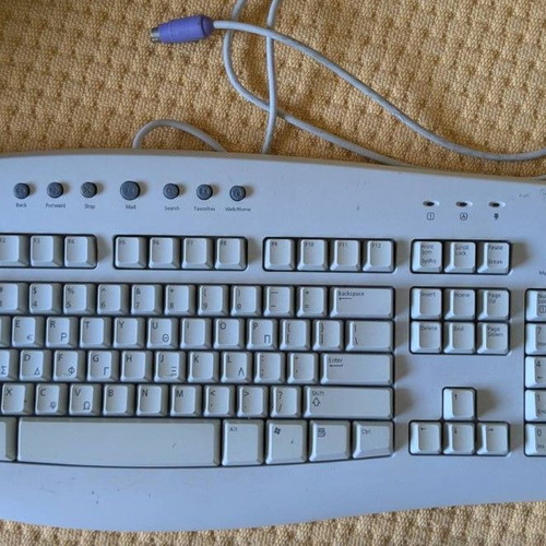 Microsoft Internet Keyboard used, PS/2 port