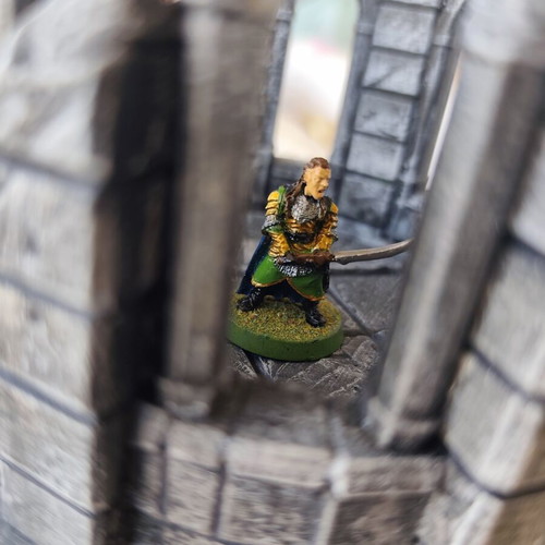 Lord Elrond metal miniature used, hand-painted from Lord of The Rings