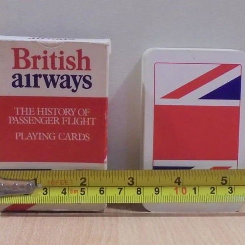 British Airways old promotional playing cards used