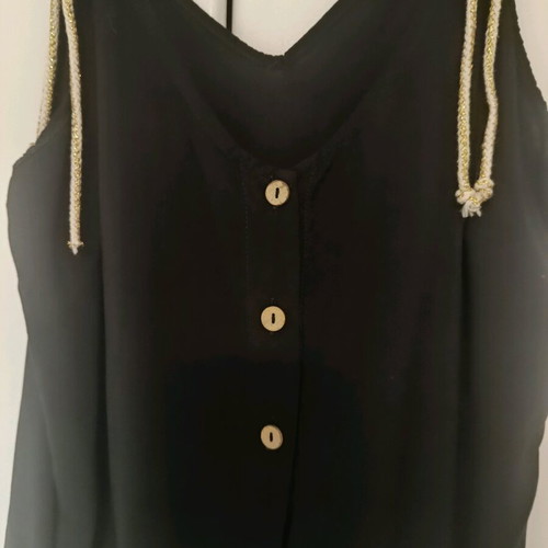 Marlen black summer blouse like new, one size