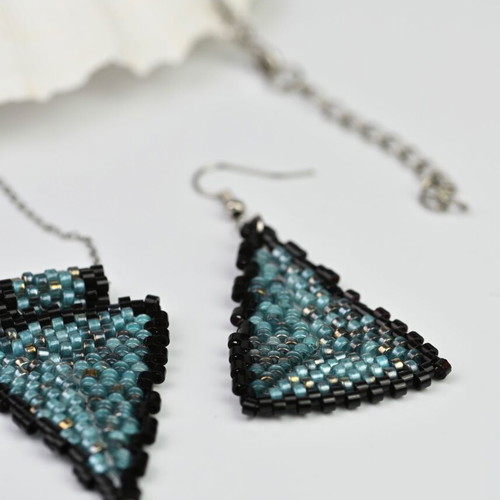 Starry Night set custom made, necklace and earrings