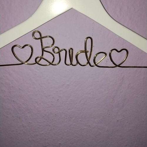 Wooden hanger bride white like new