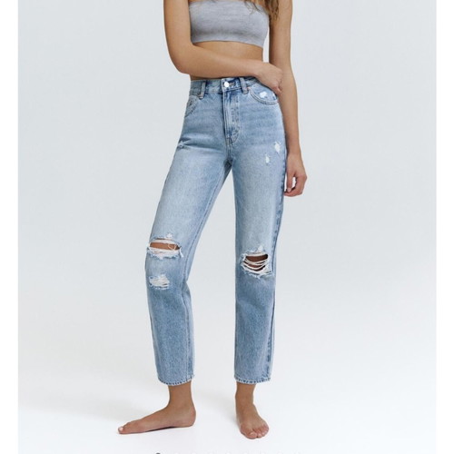 Pull & Bear Mom Fit Jeans new, blue, size XS