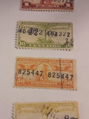 Γραμματόσημα Φιλιππίνες 1917-27 μεταχειρισμένα, πακέτο 4 τεμαχίων