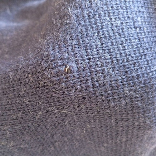 Lacoste sweater used, wool-acrylic, size L, blue