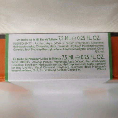 Hermes Jardin miniature perfume set 4 x 7.5 ml new