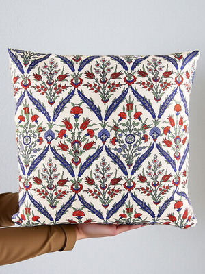 William Morris Diamond Flowers Handmade Decorative Pillowcase new