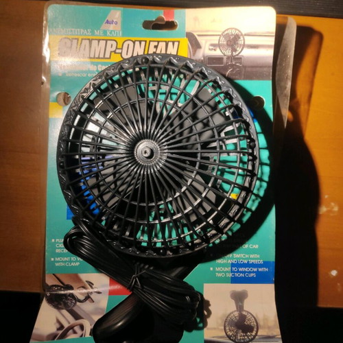 Ανεμιστήρας με κλιπ για αυτοκίνητο 12 Volt καινούργιος