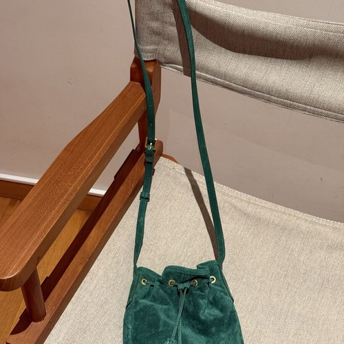 Zara leather suede crossbody bag like new, green