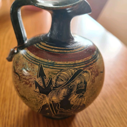 Ceramic amphora like new from the New Archaeological Museum of Mytilene
