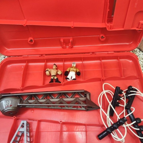WWE Money in the Bank case with figures and accessories