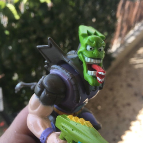 The Mask figures used vintage toys with sound and interchangeable parts