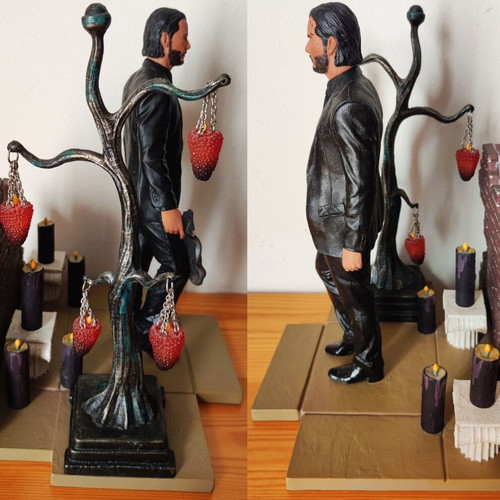 John Wick Chapter 2 collectible statue action figure like new