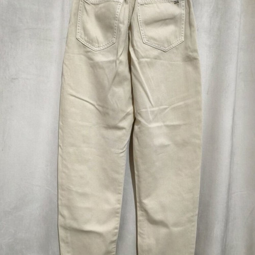 ZARA Paperbag High-Waist Jeans like new, size XXS, beige