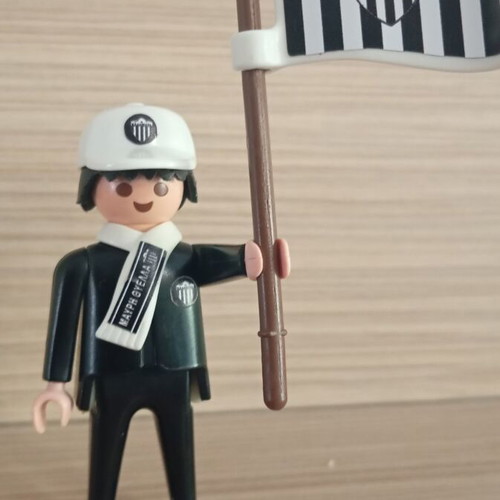Playmobil Kalamata Fan Figure with Flag and Scarf, like new