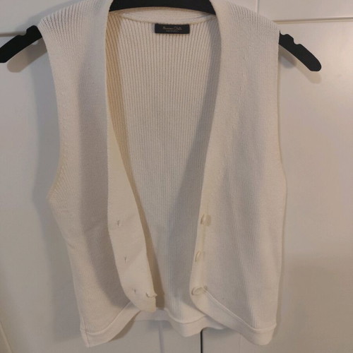 Massimo Dutti knitted vest white no S/M, like new