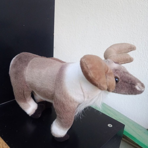 Plush reindeer used, large stuffed toy