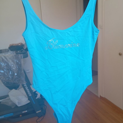 One-piece swimsuit like new, turquoise, size M